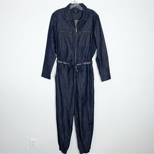 True Religion Jumpsuit Women’s Medium Soft Denim Jogger One Piece C1
